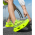 Carbon board running shoes autumn and winter rotating buckle sports double mesh shoes ultra light shock absorption+ultra light carbon board+rotating buckle fluorescent green Carbon board running shoes autumn and winter rotating buckle sports double mesh shoes ultra light shock absorption+ultra light carbon board+rotating buckle fluorescent green