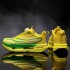 Carbon board running shoes autumn and winter rotating buckle sports double mesh shoes ultra light shock absorption+ultra light carbon board+rotating buckle Lemon yellow Carbon board running shoes autumn and winter rotating buckle sports double mesh shoes ultra light shock absorption+ultra light carbon board+rotating buckle Lemon yellow