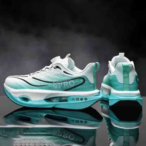 Carbon board running shoes autumn and winter rotating buckle sports double mesh shoes ultra light shock absorption+ultra light carbon board+rotating buckle Glacier color