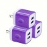 3-piece cube USB wall charger
