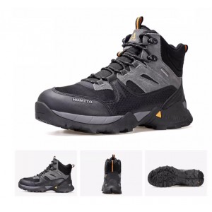 Waterproof shoes, hiking shoes for women, fast response, anti slip and wear-resistant outdoor shoes, shock-absorbing hiking shoes for women black