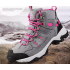 Outdoor high top hiking shoes for women, anti slip sports shoes, wear-resistant and splash proof, professional off-road hiking shoes for women grey Outdoor high top hiking shoes for women, anti slip sports shoes, wear-resistant and splash proof, professional off-road hiking shoes for women grey