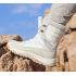 Outdoor high top snow boots for women in winter, new cowhide waterproof and plush thick warm and cold resistant hiking shoes white Outdoor high top snow boots for women in winter, new cowhide waterproof and plush thick warm and cold resistant hiking shoes white