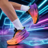 Carbon board running shoes, sports double mesh shoes, ultra light shock-absorbing running shoes, 8pro double mesh ultra light high elasticity Purple Orange Carbon board running shoes, sports double mesh shoes, ultra light shock-absorbing running shoes, 8pro double mesh ultra light high elasticity Purple Orange