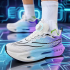 Carbon board running shoes, sports double mesh shoes, ultra light shock-absorbing running shoes, 8pro double mesh ultra light high elasticity Purple Carbon board running shoes, sports double mesh shoes, ultra light shock-absorbing running shoes, 8pro double mesh ultra light high elasticity Purple