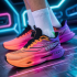 Carbon board running shoes, sports double mesh shoes, ultra light shock-absorbing running shoes, 8pro double mesh ultra light high elasticity Purple Orange Carbon board running shoes, sports double mesh shoes, ultra light shock-absorbing running shoes, 8pro double mesh ultra light high elasticity Purple Orange