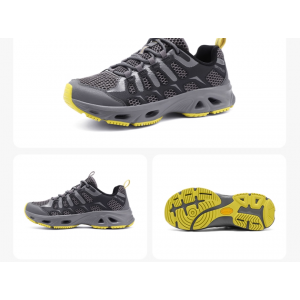 Summer anti slip, quick drying, breathable sports hiking shoes for men's stream tracing shoes, outdoor water wading, and stream tracing shoes black