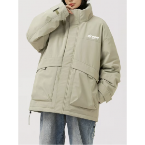 Men's & Women's White duck down Jacket - Heavy-Duty Winter, Full-Zip Hooded Coat with H-Shape Silhouette, Loose Fit Workwear Style, Long Sleeve Cold Weather Outerwear (White duck down Fill) for Skiing, Camping & Outdoor