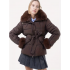 Women's faux fur collar jacket detachable, classic hooded coat with adjustable belt, winter-warm thickened Women's jacket, ladies' winter outerwear. Women's faux fur collar jacket detachable, classic hooded coat with adjustable belt, winter-warm thickened Women's jacket, ladies' winter outerwear.