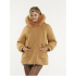 Women'S Winter Faux Fur Collar Zip-Up Parka Coat - Mid-Length Fleece Jacket with Large Pockets & Waist-Cinching, Camel Color, H-Line Silhouette, Full-Zip Closure Women'S Winter Faux Fur Collar Zip-Up Parka Coat - Mid-Length Fleece Jacket with Large Pockets & Waist-Cinching, Camel Color, H-Line Silhouette, Full-Zip Closure