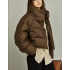 Women'S 2025 New Winter Thickened Insulated Jacket - Korean Style Oversized Coat with Puffer Design, Short Length & Belted Waist, Full-Zip Closure, Flared Hem & Bell Sleeves, Warm Winter Coat for Petite Women, Casual to Formal Outfits Women'S 2025 New Winter Thickened Insulated Jacket - Korean Style Oversized Coat with Puffer Design, Short Length & Belted Waist, Full-Zip Closure, Flared Hem & Bell Sleeves, Warm Winter Coat for Petite Women, Casual to Formal Outfits