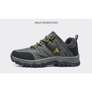Outdoor hiking shoes, waterproof, anti slip, breathable, wear-resistant, off-road lightweight hiking shoes, hiking shoes green